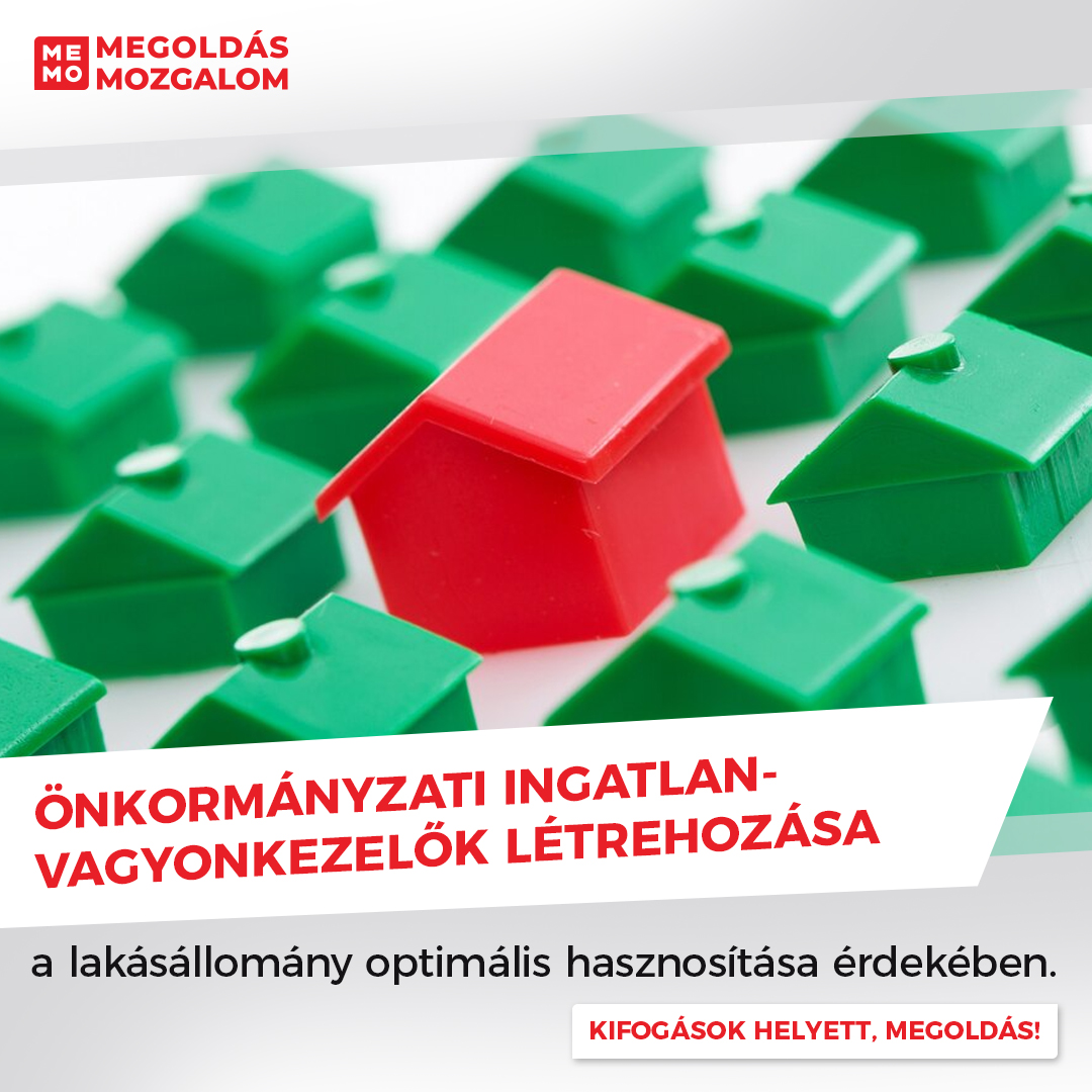 Önkormányzati ingatlanvagyonkezelők létrehozása a lakásállomány optimális hasznosítása érdekében.